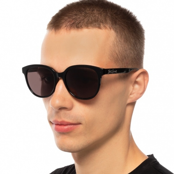 NEW SAINT LAURENT SL317 001 BLACK WOMEN ROUND SUNGLASSES - Picture 4 of 6